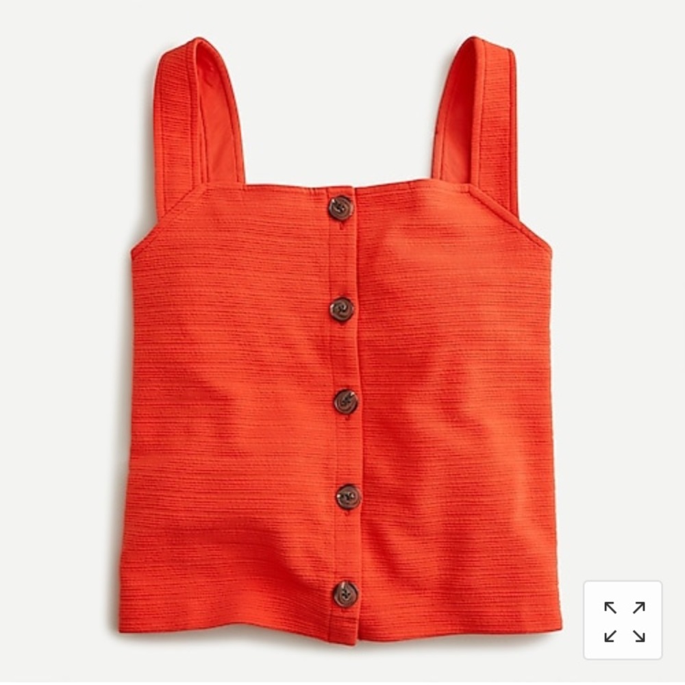 J Crew Button Front Tank